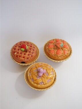 Vintage Atico 3pc Condiment Mini Pie Dish Serving Set